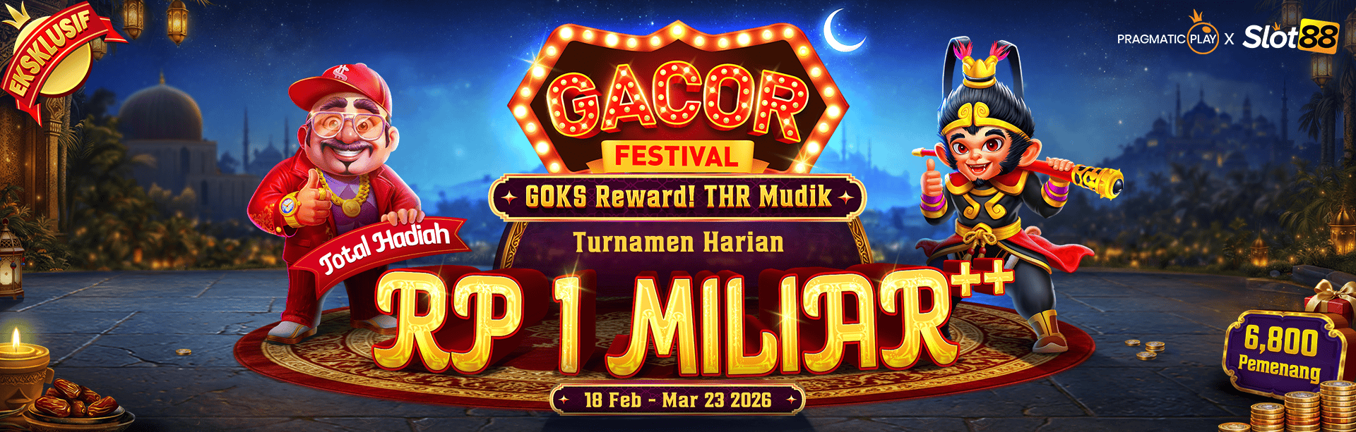 SLOT777 X PGSPLAY - GOKS REWARD! MODAL MUDIK TURNAMEN
